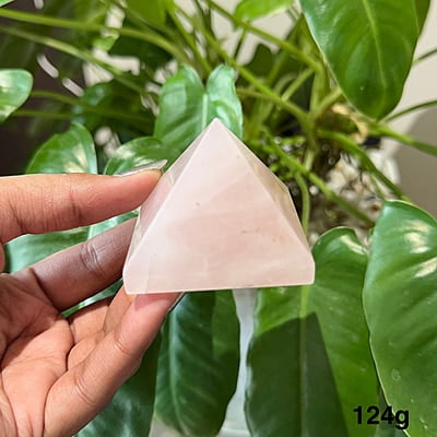 Rose Quartz Stone Pyramid Rose Quartz Stone Pyramid