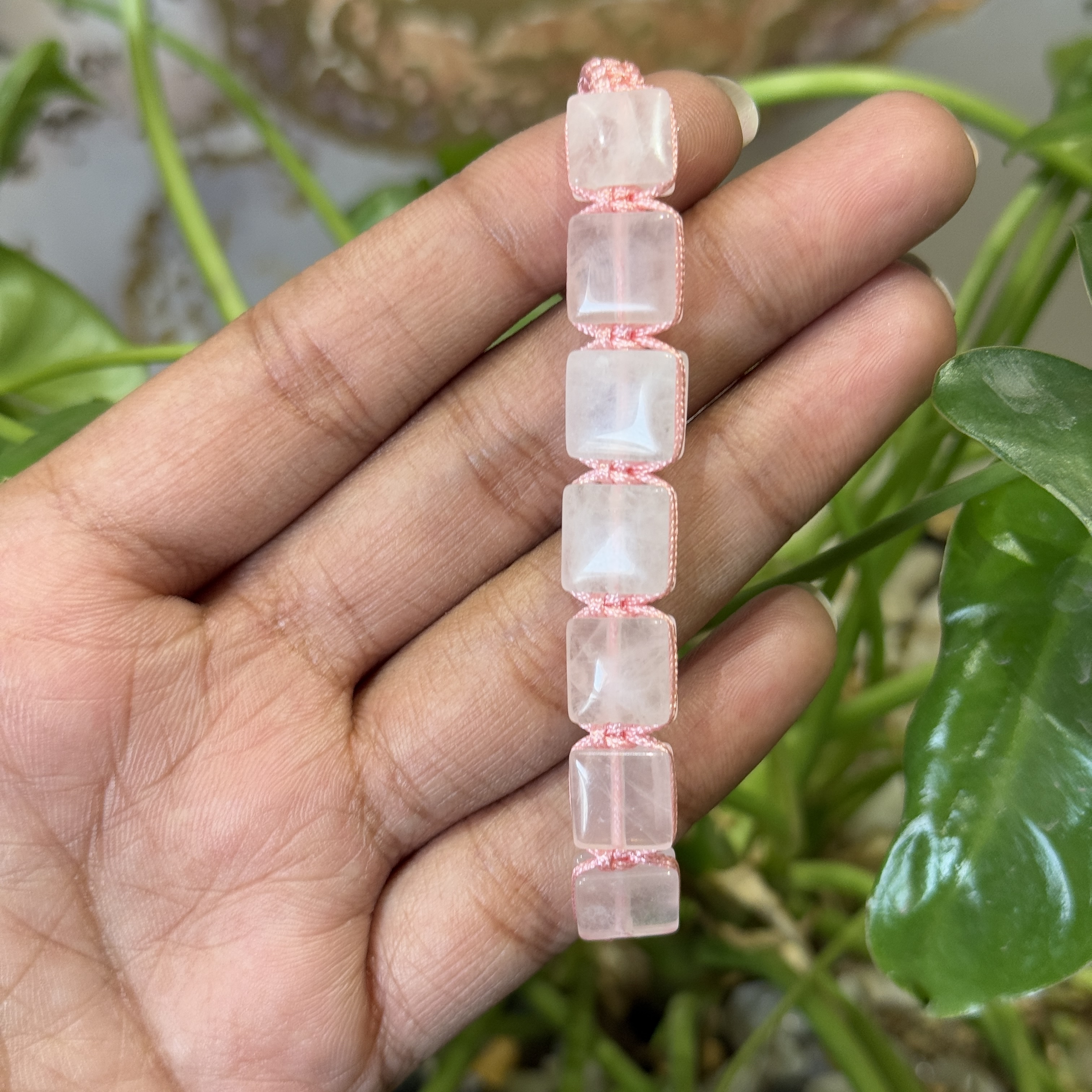 Rose Quartz Crystal Bracelet Rose Quartz Crystal Bracelet