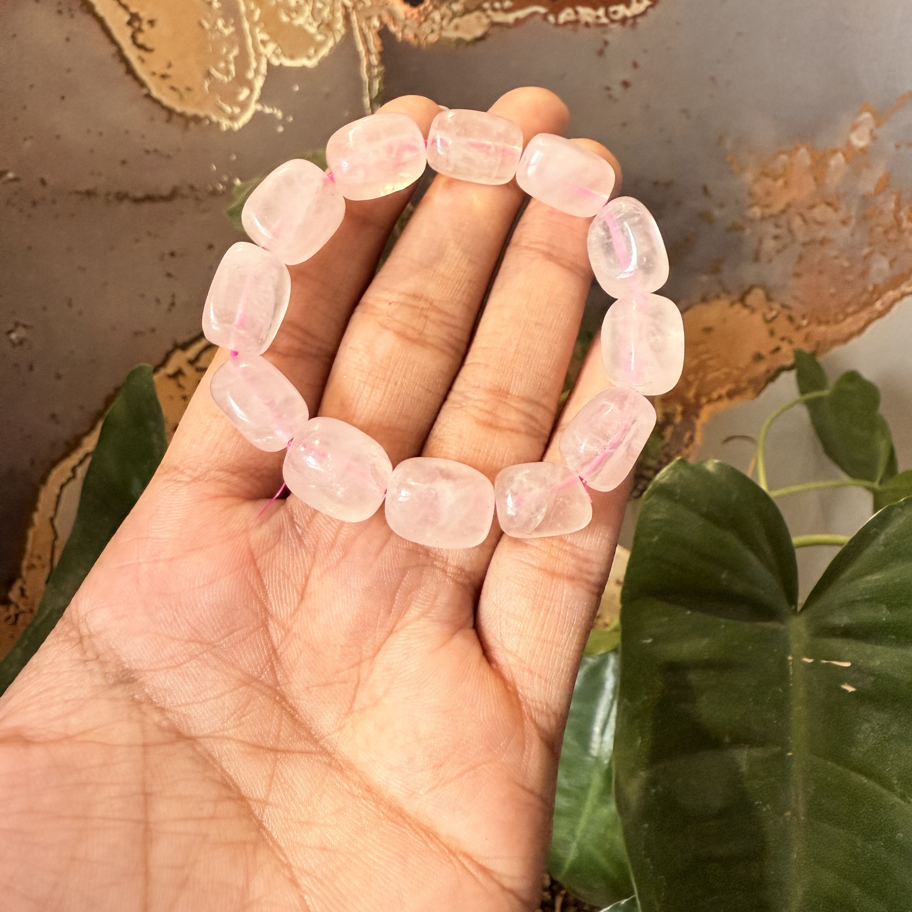 Rose Quartz Crystal Bracelet Rose Quartz Crystal Bracelet