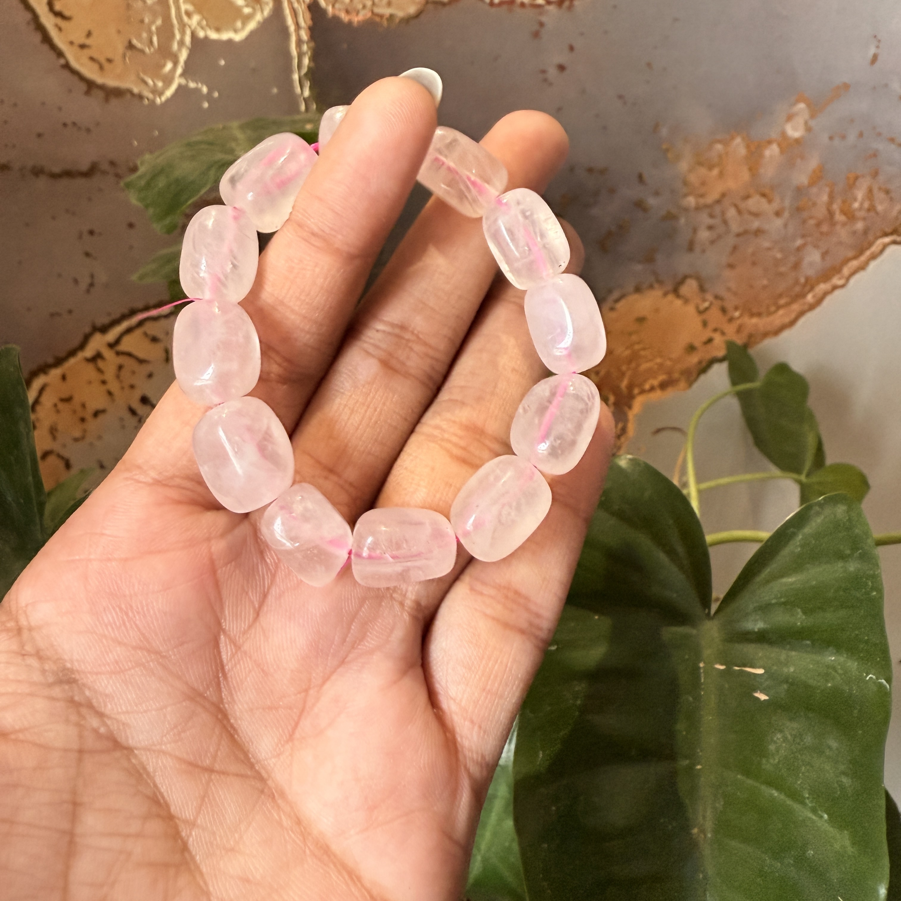Rose Quartz Crystal Bracelet Rose Quartz Crystal Bracelet