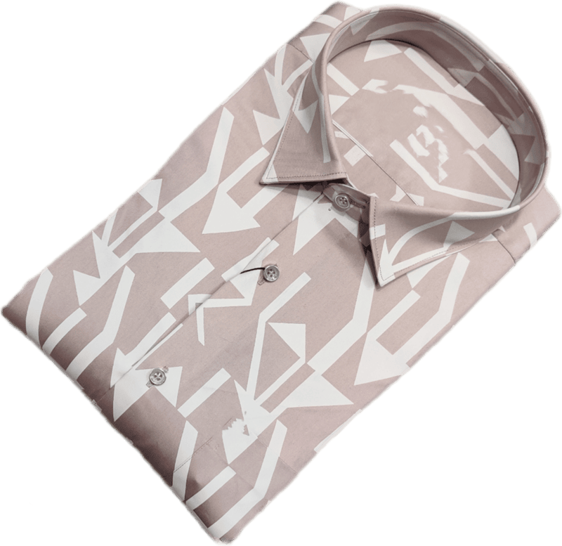 Rosy Brown Printed Shirt
