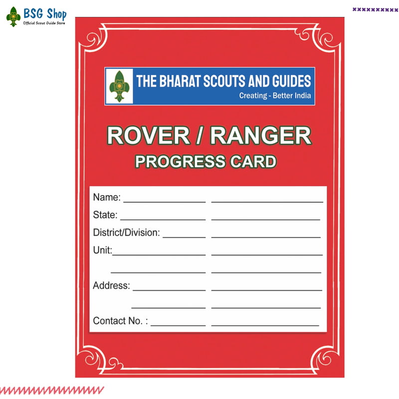 Progress Card - Rover/Ranger Progress Card - Rover/Ranger