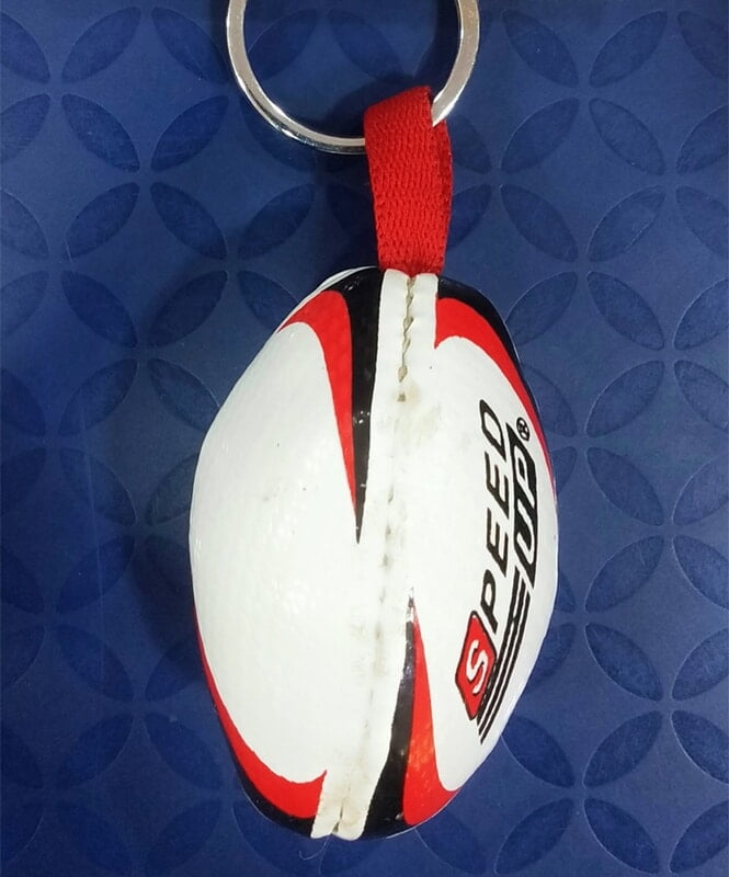 Rugbyball keyring