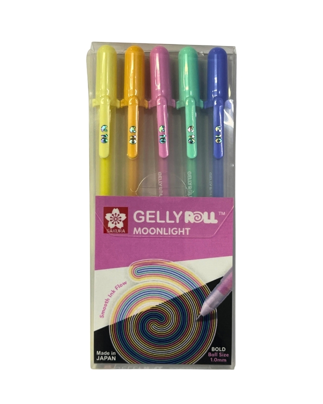 Sakura Gelly Roll Moonlight Pastel color Pack of 5 colored Pens Sakura Gelly Roll Moonlight Pastel color Pack of 5 colored Pens