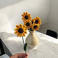 Crochet Small Sunflower (Bunch of 6) Crochet Small Sunflower (Bunch of 6)
