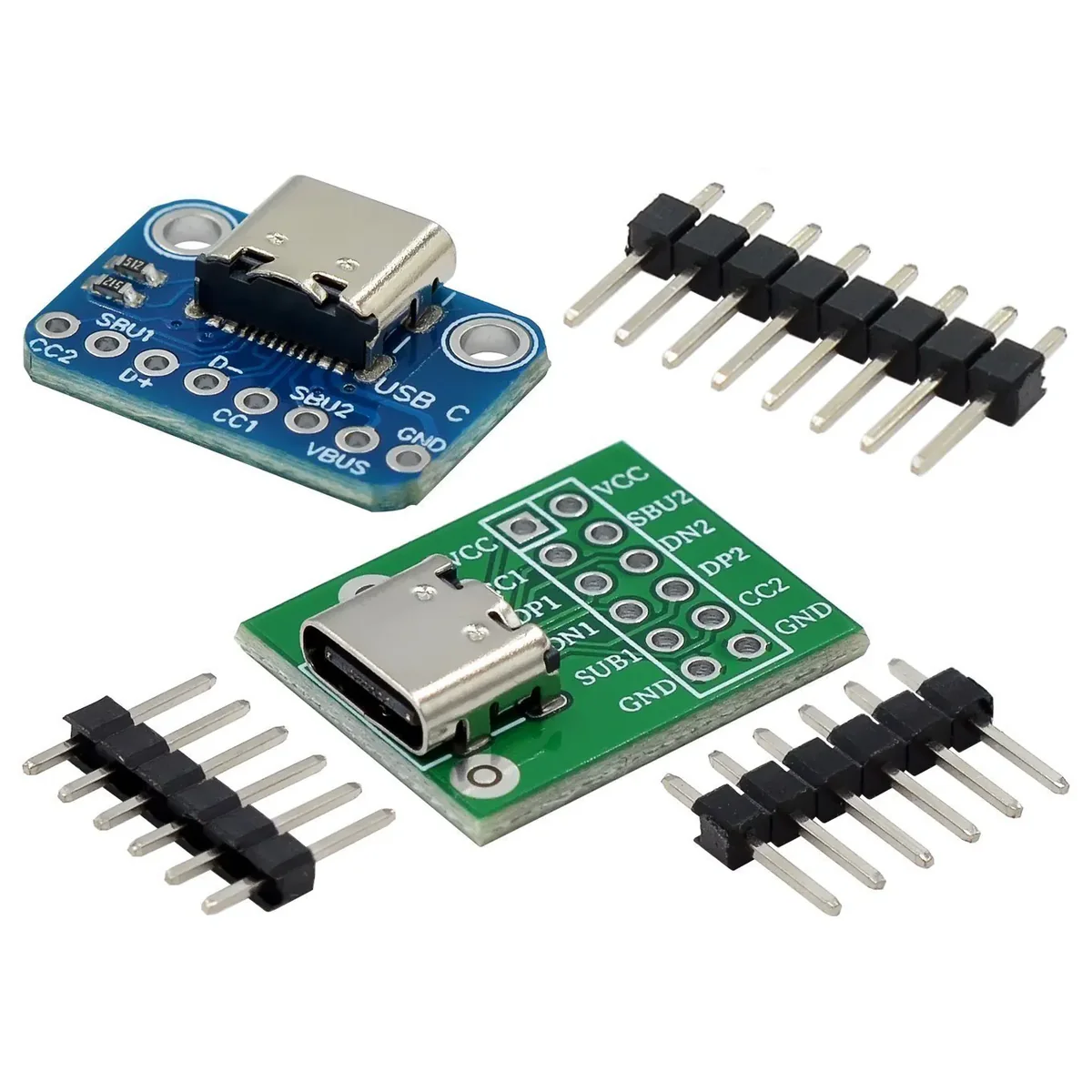 Type-C USB Female to DIP PCB Breakout Board