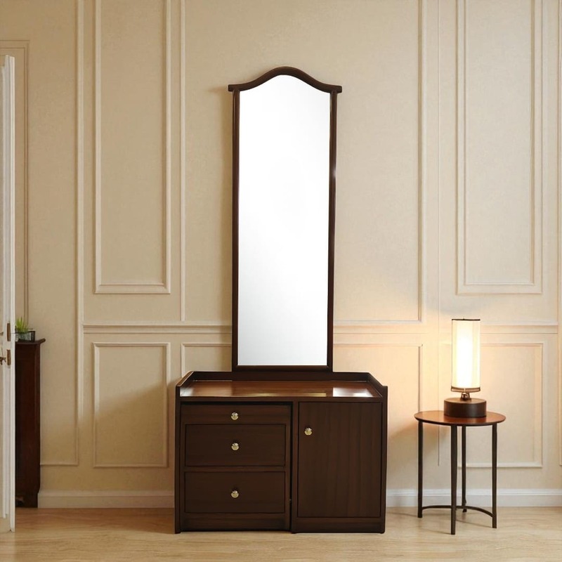 SAF-DRS-HW-05 Dressing Table|72X30X12|Walnut||Dresser SAF-DRS-HW-05 Dressing Table|72X30X12|Walnut||Dresser