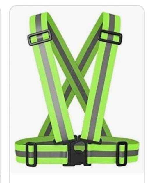 ISAFE HIGH VISIBILITY PROTECTIVE VEST GEAR SAFETY CROSS BELT JACKET  GREEN