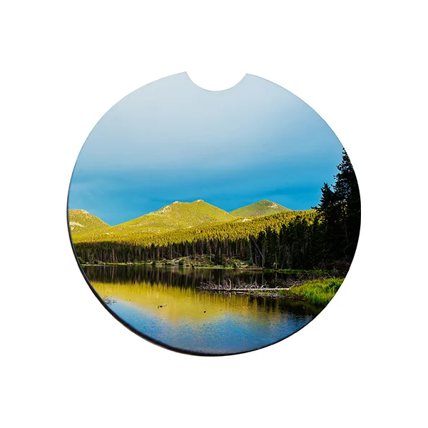 Sublimation Blank Hardboard Car Mug Coaster (φ6.5cm / 2.56")