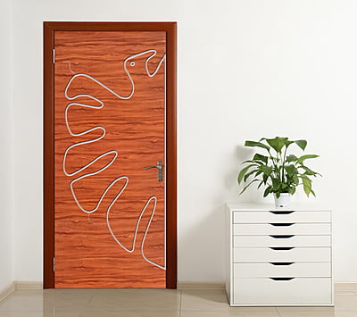 2D WPC Bathroom Doors DWBD011