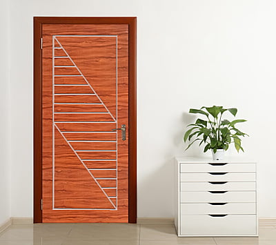 2D WPC Bathroom Doors DWBD018