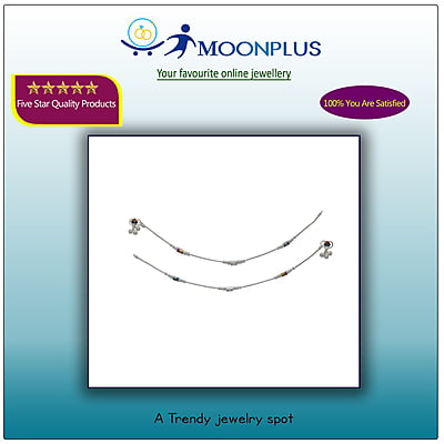 Multicolor Fancy Women Anklet - 10.5 in