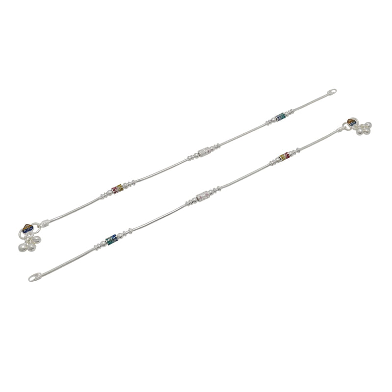 Multicolor Fancy Women Anklet - 10.5 in