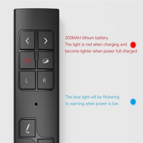 VIBOTON PP930 Air Mouse and Laser Pointer 2.4GHz Wireless Presenter VIBOTON PP930 Air Mouse and Laser Pointer 2.4GHz Wireless Presenter