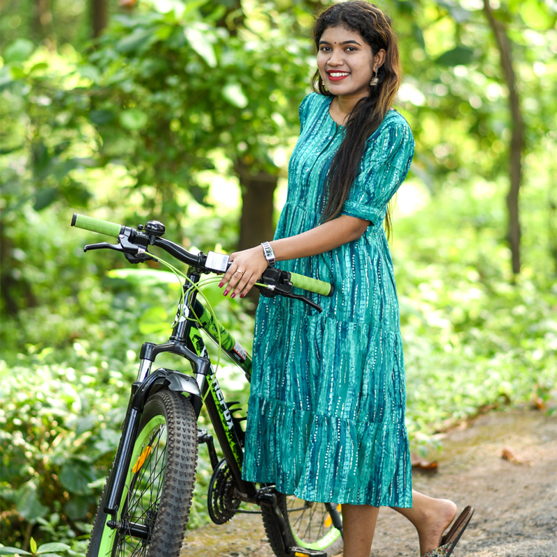 Sonaly-Teal Glow Edition-Crysta Rayon Foil Print