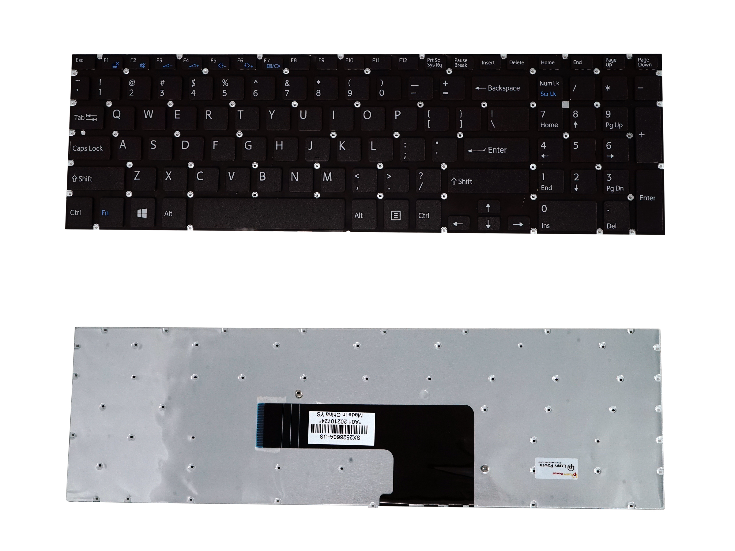 Laptop Keyboard for Sony Vaio SVE15 Series (White) Laptop Keyboard for Sony Vaio SVE15 Series (White)