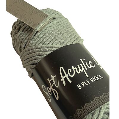 Soft Acrylic Yarn 8 ply Storm Grey Soft Acrylic Yarn 8 ply Storm Grey