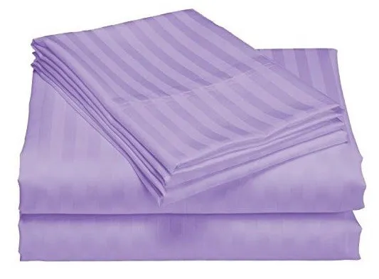 Sofrito Pillow Cover Non-Framed Glace Cotton 300 TC - Striped - Lavender
