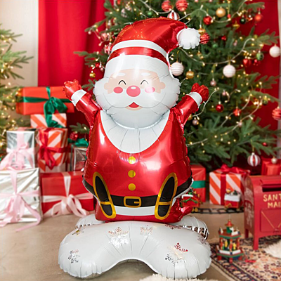 The Magic Balloons - Santa Clause Foil Balloon for Merry Christmas Pack of 1pcs Xmas Theme Foil Balloons for Christmas Party Decorations, Christmas Home Decor, Christmas Decorations.
