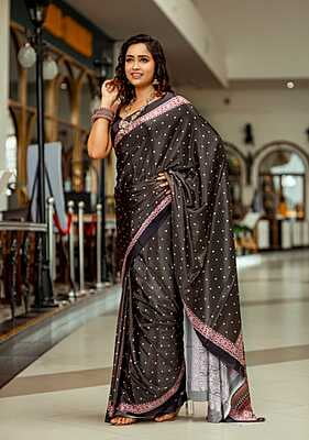 Crepe Digital Printed Saree-5 Crepe Digital Printed Saree-5