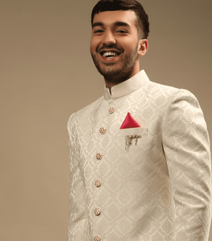 White Sherwani Set White Sherwani Set