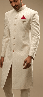 White Sherwani Set White Sherwani Set