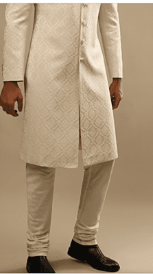 White Sherwani Set White Sherwani Set