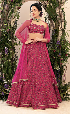 Lehenga Skirt With Cancan