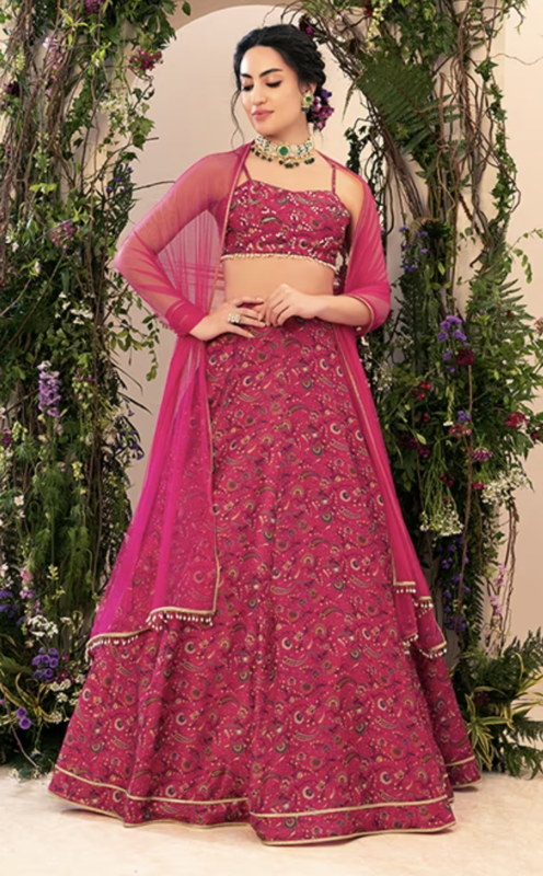 Lehenga Skirt With Cancan Lehenga Skirt With Cancan