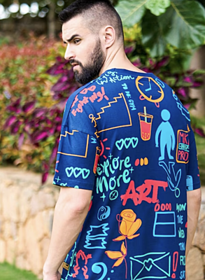 Blue Cotton T-shirt Blue Cotton T-shirt