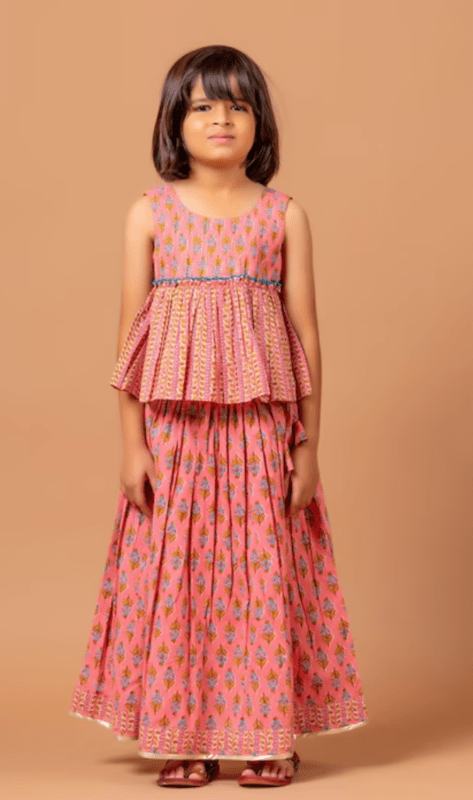 Multi Coloured Printed Top And Palazzo Set With Jacket Multi Coloured Printed Top And Palazzo Set With Jacket