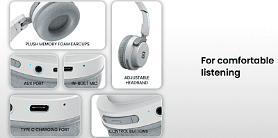 PORTRONICS MUFFS M2 WIRELESS HEADPHONE WITH MIC