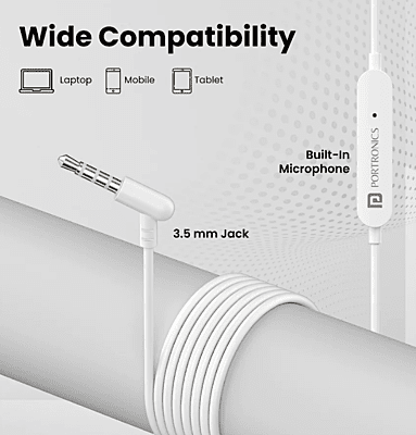 Portronics Conch 10 Wired Earphone