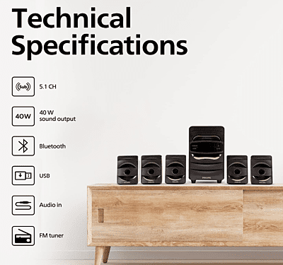 Philips SPA5128B Multimedia Speakers