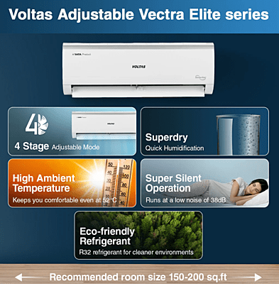 Voltas Adjustable Inverter Split AC, 2 Ton, 3 Star - 243V Vectra Elite
