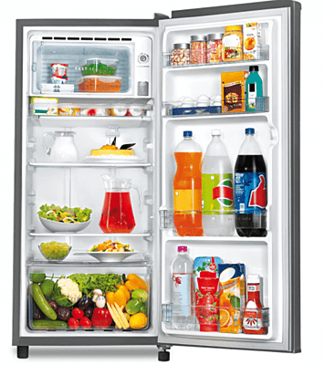 Whirlpool Icemagic Powercool 184L 3 Star Single-Door Refrigerator - Steel