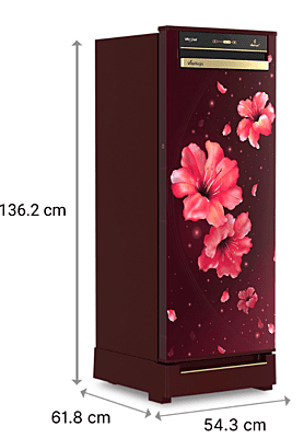 Whirlpool Vitamagic Pro 192L 3 Star Single-Door Refrigerator with Base Drawer Whirlpool Vitamagic Pro 192L 3 Star Single-Door Refrigerator with Base Drawer