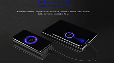 Mi 10000mAh Wireless Power Bank 10W/18W