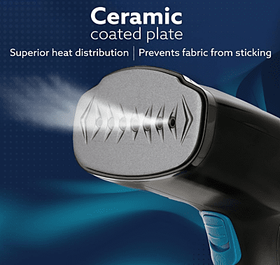 AGARO Signify Handheld Garment Steamer, Wrinkle Remover, Iron, Fast Heat, Ceramic Steam Nozzle, 1500W, 260 ML Water Tank, Detachable Fabric Brush