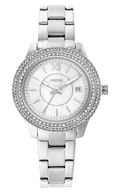 Fossil Stella Analog Mother of Pearl Dial Women's Watch-ES5137