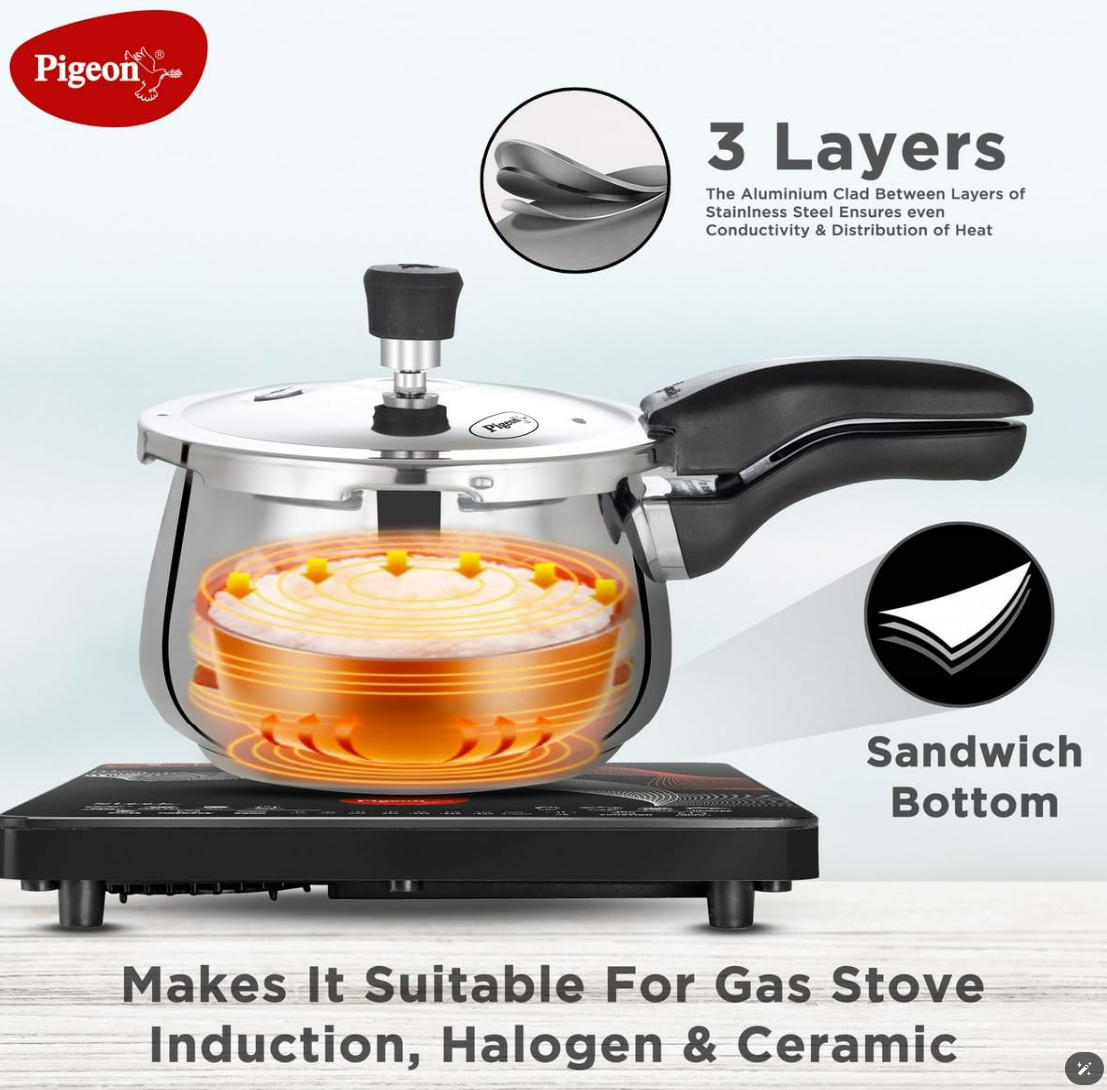 Pigeon Steel JADE Flat Bottom Tope -100ml