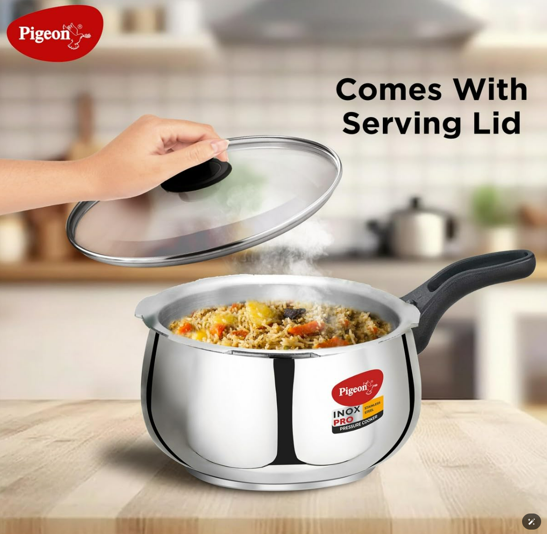 Pigeon Steel JADE Flat Bottom Tope -750ml