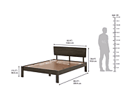 Swirl Solid Wood Without Storage Bed Swirl Solid Wood Without Storage Bed