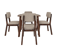 Salvia (Lingon table-Leve chair) 4-seater Solid wood square shape dining set Salvia (Lingon table-Leve chair) 4-seater Solid wood square shape dining set