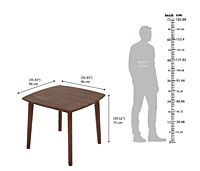 Salvia (Lingon table-Leve chair) 4-seater Solid wood square shape dining set Salvia (Lingon table-Leve chair) 4-seater Solid wood square shape dining set