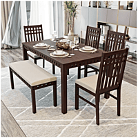 Kopra 6 seater Dining Set (with cushion omega pearl) Kopra 6 seater Dining Set (with cushion omega pearl)