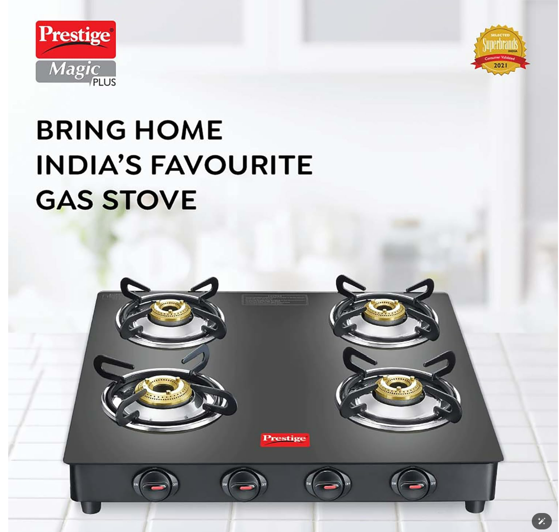 Prestige Magic Plus GTMP 04 SQ LP Gas Stove
