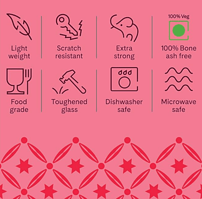 BOROSIL 44 PC D/SET