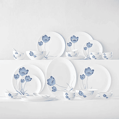 BOROSIL QUARTER PLATE SET 6