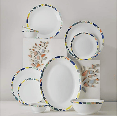 BOROSIL SOUP PLATE SET 2